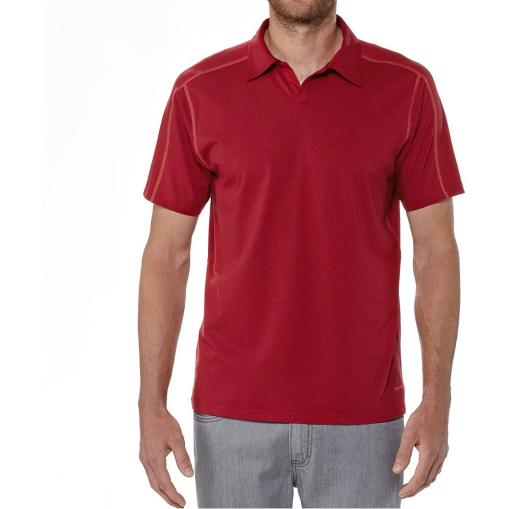 Patagonia Stretch Polo Shirt - Men's - Sz L - Color Red